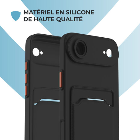 ShieldCase ShieldCase iPhone Air Back cover avec porte carte (noir) ShieldCase ShieldCase iPhone Air Back cover avec porte carte (noir)
