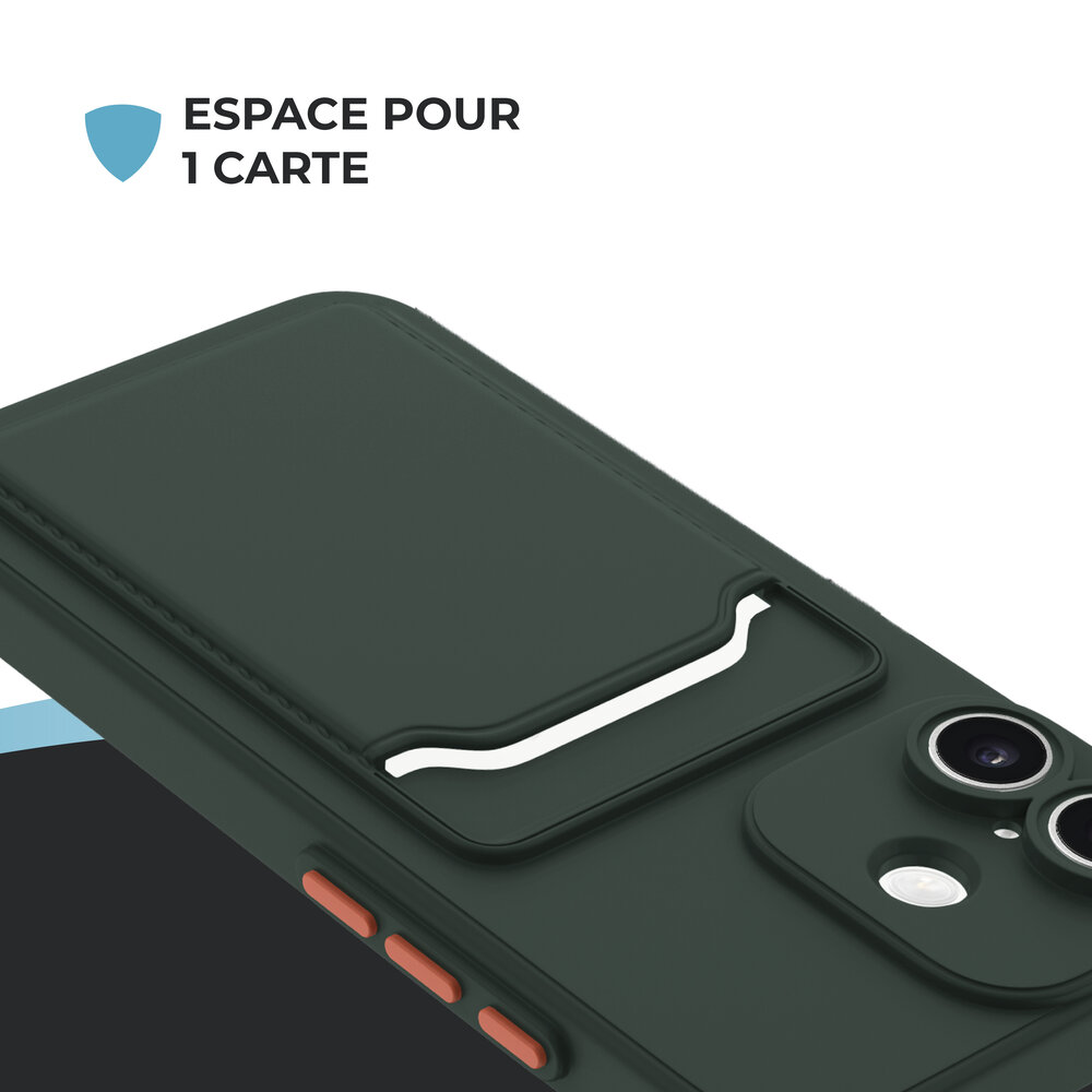 ShieldCase ShieldCase iPhone 17 Back cover avec porte carte (vert foncé) ShieldCase ShieldCase iPhone 17 Back cover avec porte carte (vert foncé)
