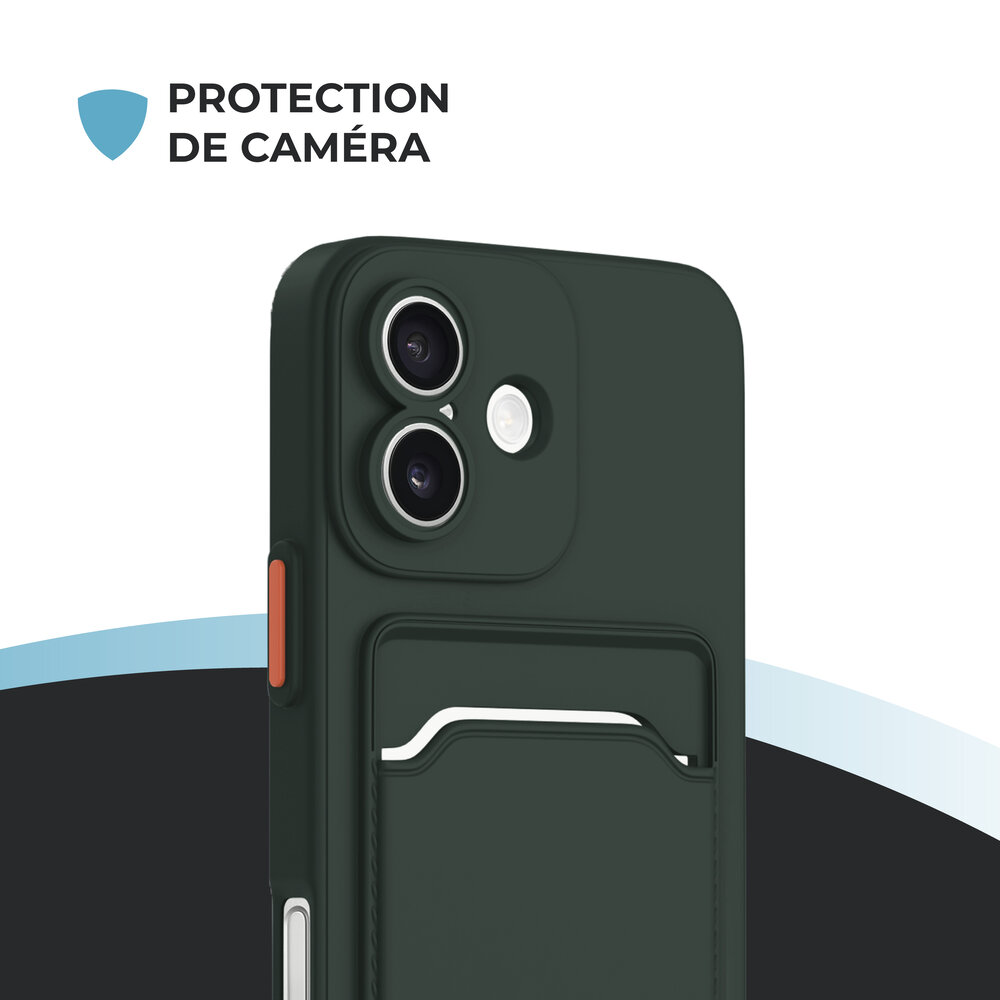 ShieldCase ShieldCase iPhone 17 Back cover avec porte carte (vert foncé) ShieldCase ShieldCase iPhone 17 Back cover avec porte carte (vert foncé)