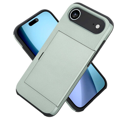 ShieldCase ShieldCase iPhone Air coque porte-cartes avec curseur (vert foncé) ShieldCase ShieldCase iPhone Air coque porte-cartes avec curseur (vert foncé)