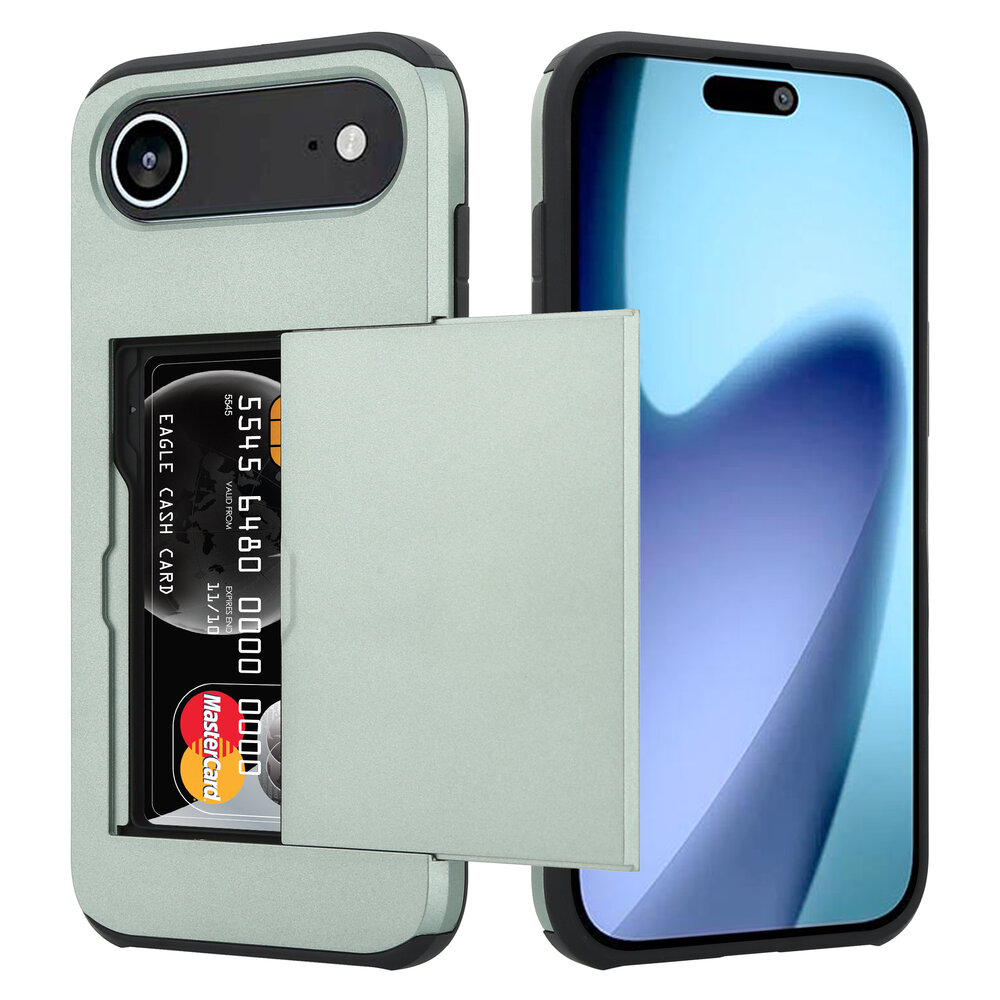 ShieldCase ShieldCase iPhone Air coque porte-cartes avec curseur (vert foncé) ShieldCase ShieldCase iPhone Air coque porte-cartes avec curseur (vert foncé)