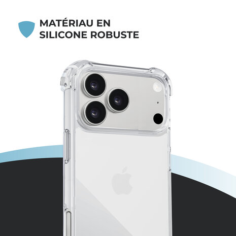 ShieldCase ShieldCase iPhone 17 Pro coque antichoc (transparente) ShieldCase ShieldCase iPhone 17 Pro coque antichoc (transparente)