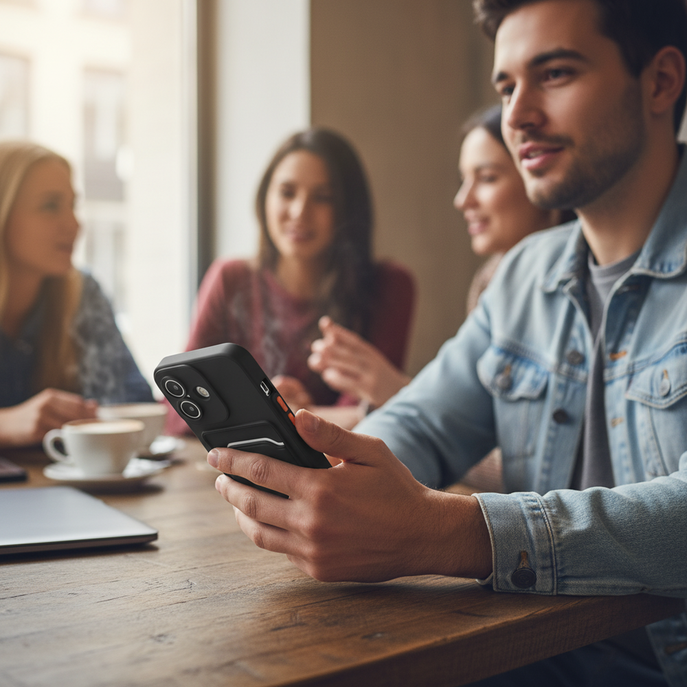 ShieldCase ShieldCase iPhone 17 Back cover avec porte carte (vert foncé)