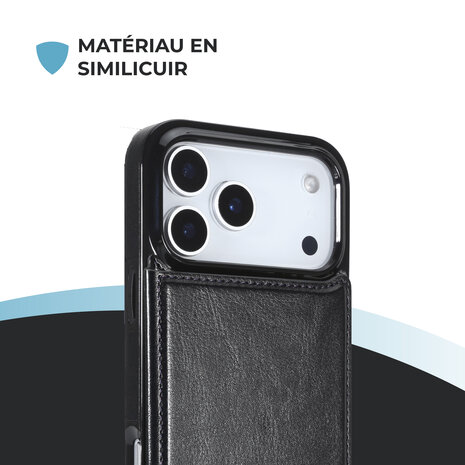 ShieldCase ShieldCase iPhone 17 Pro étui portefeuille (noir) ShieldCase ShieldCase iPhone 17 Pro étui portefeuille (noir)