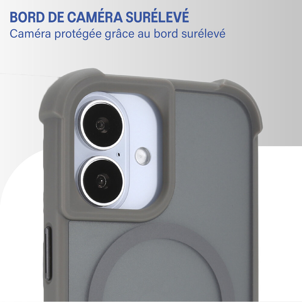 Coverzs Coverzs Coque antichoc mate avec MagSafe iPhone 17 (gris) Coverzs Coverzs Coque antichoc mate avec MagSafe iPhone 17 (gris)