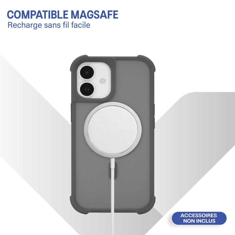 Coverzs Coverzs Coque antichoc mate avec MagSafe iPhone 17 (gris) Coverzs Coverzs Coque antichoc mate avec MagSafe iPhone 17 (gris)