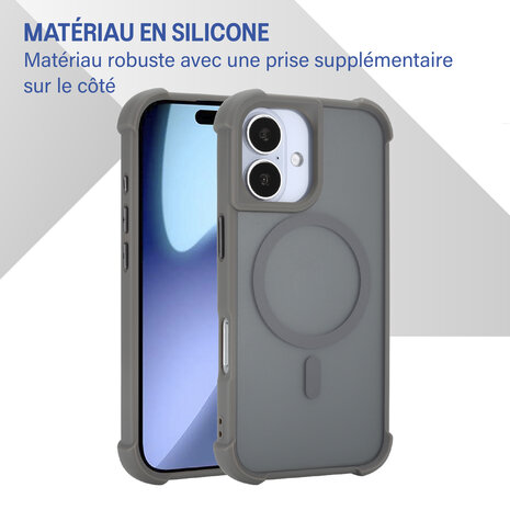 Coverzs Coverzs Coque antichoc mate avec MagSafe iPhone 17 (gris) Coverzs Coverzs Coque antichoc mate avec MagSafe iPhone 17 (gris)