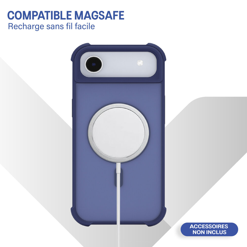 Coverzs Coverzs Coque antichoc mate avec MagSafe iPhone Air (bleu foncé) Coverzs Coverzs Coque antichoc mate avec MagSafe iPhone Air (bleu foncé)