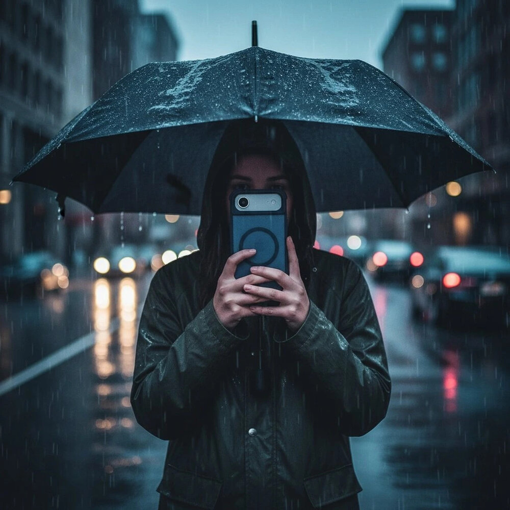 Coverzs Coverzs Coque antichoc mate avec MagSafe iPhone Air (bleu foncé) Coverzs Coverzs Coque antichoc mate avec MagSafe iPhone Air (bleu foncé)