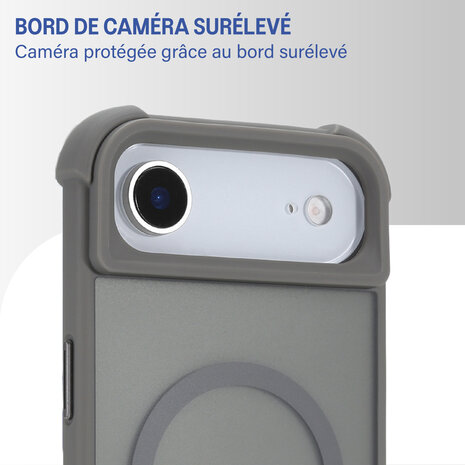 Coverzs Coverzs Coque antichoc mate avec MagSafe iPhone Air (gris) Coverzs Coverzs Coque antichoc mate avec MagSafe iPhone Air (gris)