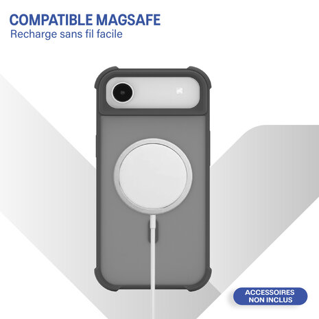 Coverzs Coverzs Coque antichoc mate avec MagSafe iPhone Air (gris) Coverzs Coverzs Coque antichoc mate avec MagSafe iPhone Air (gris)