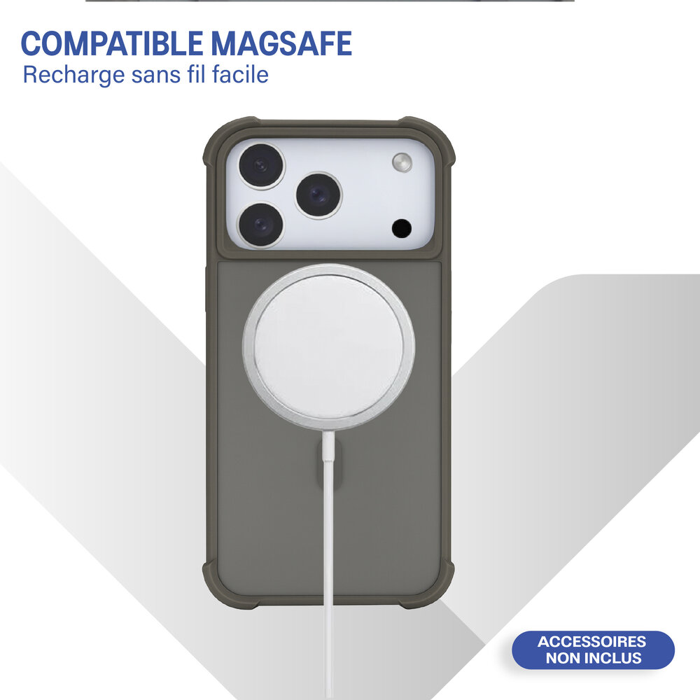 Coverzs Coverzs Coque antichoc mate iPhone 17 Pro (gris) Coverzs Coverzs Coque antichoc mate iPhone 17 Pro (gris)