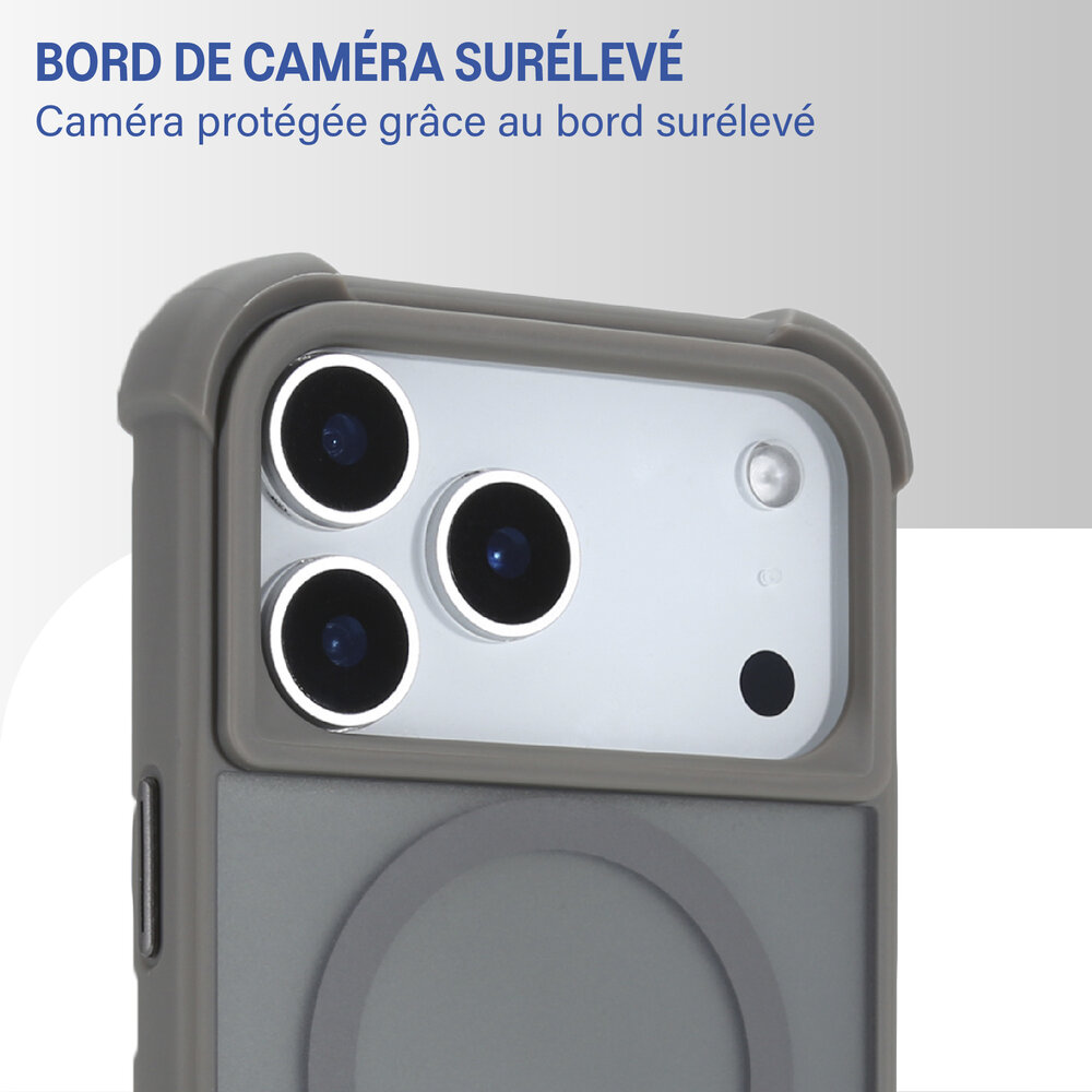 Coverzs Coverzs Coque antichoc mate iPhone 17 Pro (gris) Coverzs Coverzs Coque antichoc mate iPhone 17 Pro (gris)