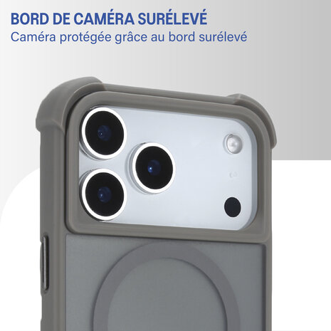 Coverzs Coverzs Coque antichoc mate iPhone 17 Pro (gris) Coverzs Coverzs Coque antichoc mate iPhone 17 Pro (gris)