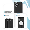 ShieldCase ShieldCase Coque arrière MagSafe en silicone pour iPhone 17 (noir) ShieldCase ShieldCase Coque arrière MagSafe en silicone pour iPhone 17 (noir)