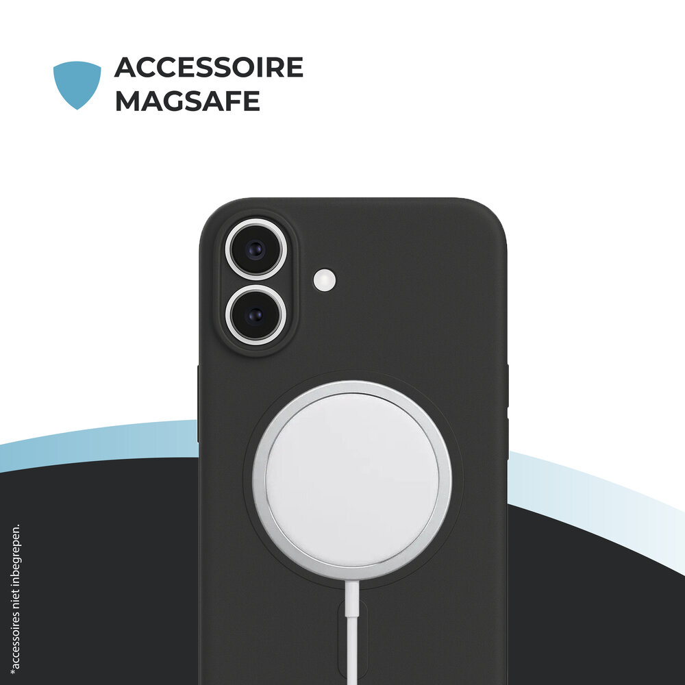 ShieldCase ShieldCase Coque arrière MagSafe en silicone pour iPhone 17 (noir) ShieldCase ShieldCase Coque arrière MagSafe en silicone pour iPhone 17 (noir)