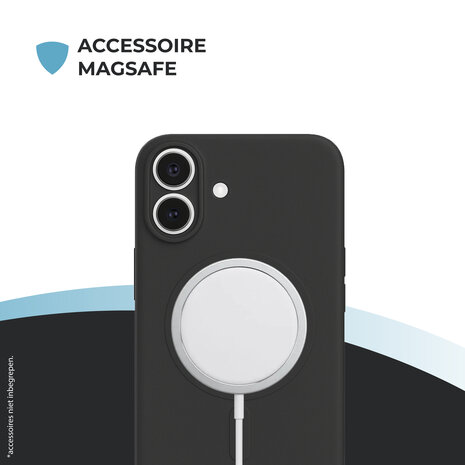 ShieldCase ShieldCase Coque arrière MagSafe en silicone pour iPhone 17 (noir) ShieldCase ShieldCase Coque arrière MagSafe en silicone pour iPhone 17 (noir)