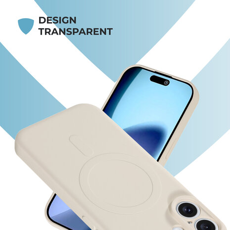 ShieldCase ShieldCase Coque arrière MagSafe en silicone pour iPhone 17 (beige) ShieldCase ShieldCase Coque arrière MagSafe en silicone pour iPhone 17 (beige)