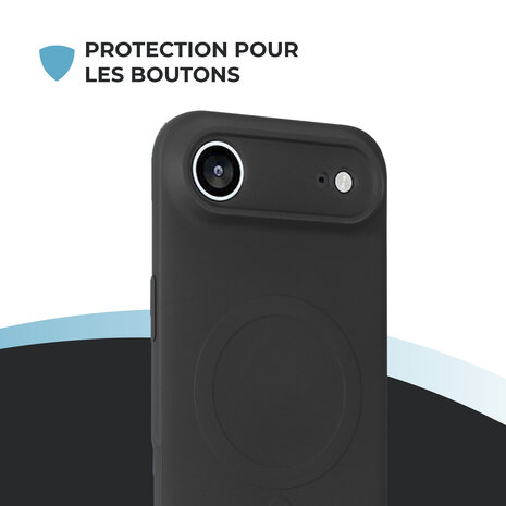 ShieldCase ShieldCase Coque arrière MagSafe en silicone pour iPhone Air (noir) ShieldCase ShieldCase Coque arrière MagSafe en silicone pour iPhone Air (noir)