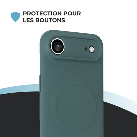 ShieldCase ShieldCase Coque arrière MagSafe en silicone pour iPhone Air (vert foncé) ShieldCase ShieldCase Coque arrière MagSafe en silicone pour iPhone Air (vert foncé)