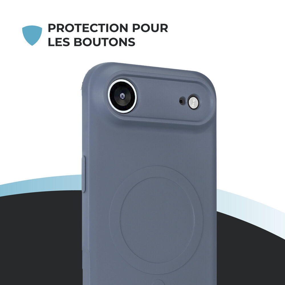 ShieldCase ShieldCase Coque arrière MagSafe en silicone pour iPhone Air (gris) ShieldCase ShieldCase Coque arrière MagSafe en silicone pour iPhone Air (gris)