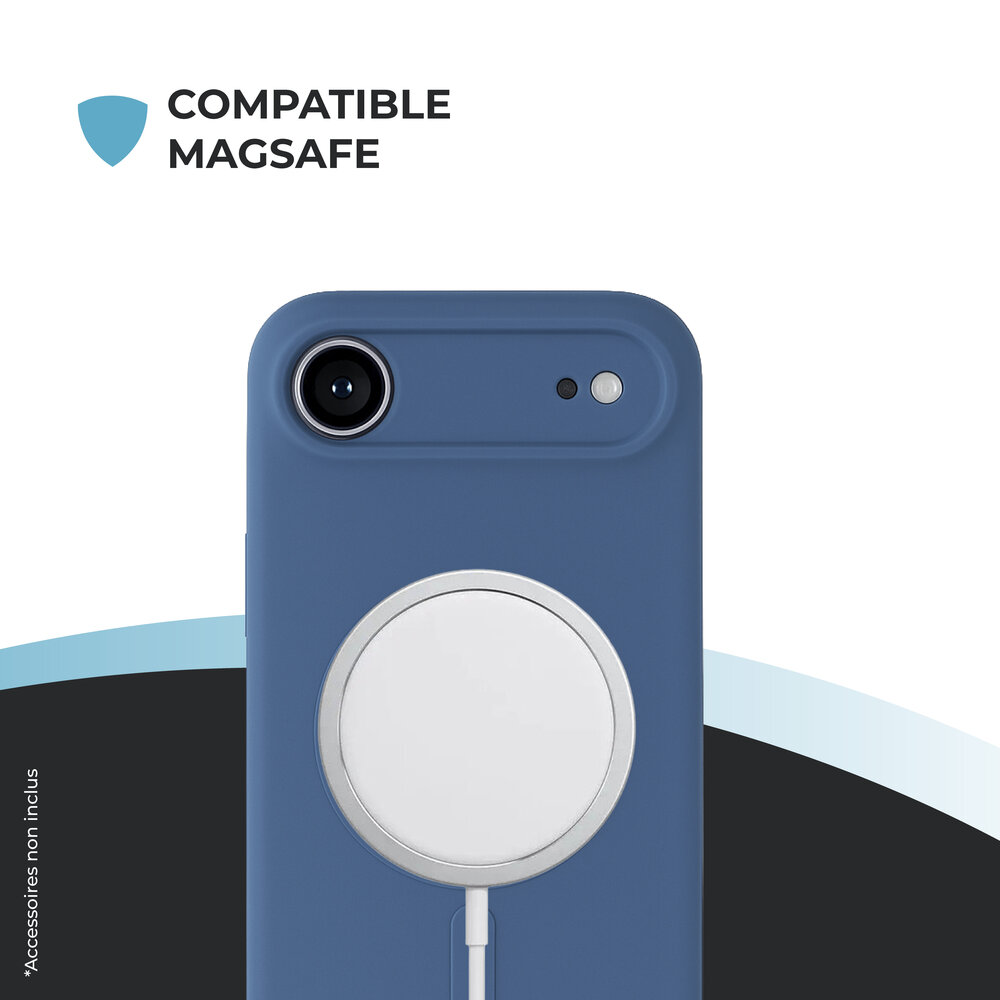 ShieldCase ShieldCase Coque arrière MagSafe en silicone pour iPhone Air (bleu foncé) ShieldCase ShieldCase Coque arrière MagSafe en silicone pour iPhone Air (bleu foncé)
