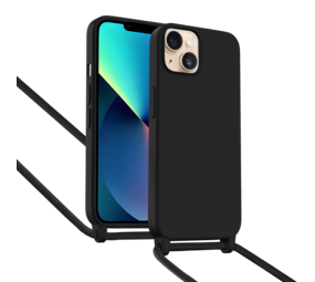ShieldCase Coque iPhone 13 avec cordon pour téléphone (noir)