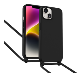 ShieldCase Coque iPhone 14 avec cordon pour téléphone (noir)