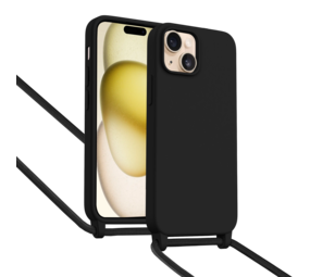 ShieldCase Coque iPhone 15 avec cordon pour téléphone (noir)