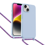 ShieldCase Coque iPhone 14 avec cordon pour téléphone (violet)