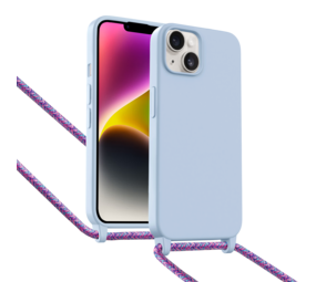 ShieldCase Coque iPhone 14 avec cordon pour téléphone (violet)