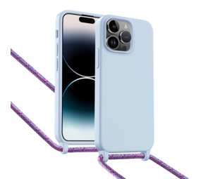 ShieldCase Coque iPhone 14 Pro avec cordon pour téléphone (violet)