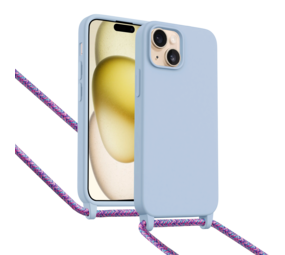 ShieldCase Coque iPhone 15 avec cordon pour téléphone (violet)