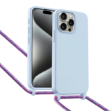 ShieldCase Coque iPhone 15 Pro Max avec cordon pour téléphone (violet)