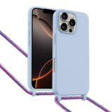 ShieldCase Coque iPhone 16 Pro avec cordon pour téléphone (violet)