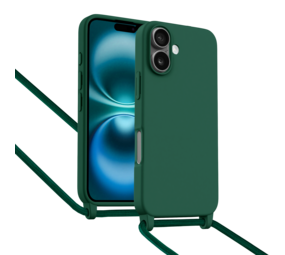 ShieldCase Coque iPhone 16 avec cordon pour téléphone (vert foncé) ShieldCase Coque iPhone 16 avec cordon pour téléphone (vert foncé)