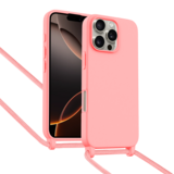 ShieldCase Coque iPhone 16 Pro avec cordon pour téléphone (rose)