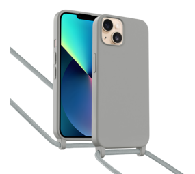 ShieldCase Coque iPhone 13 avec cordon pour téléphone (gris)