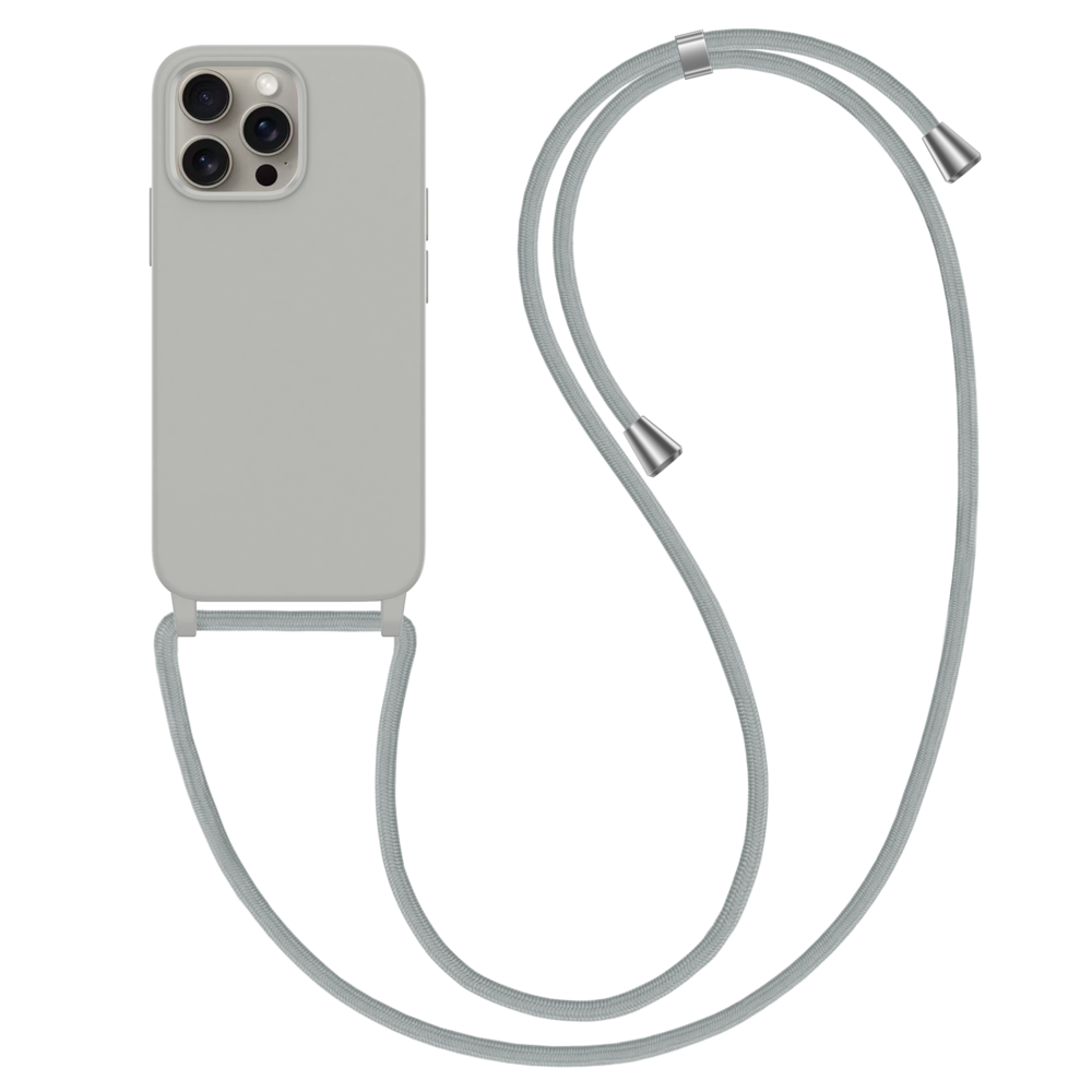 ShieldCase ShieldCase Coque iPhone 15 Pro Max avec cordon pour téléphone (gris) ShieldCase ShieldCase Coque iPhone 15 Pro Max avec cordon pour téléphone (gris)