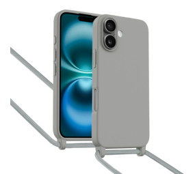 ShieldCase Coque iPhone 16 avec cordon pour téléphone (gris) ShieldCase Coque iPhone 16 avec cordon pour téléphone (gris)