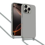ShieldCase Coque iPhone 16 Pro avec cordon pour téléphone (gris)