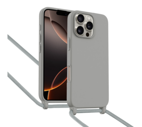 ShieldCase Coque iPhone 16 Pro Max avec cordon pour téléphone (gris) ShieldCase Coque iPhone 16 Pro Max avec cordon pour téléphone (gris)