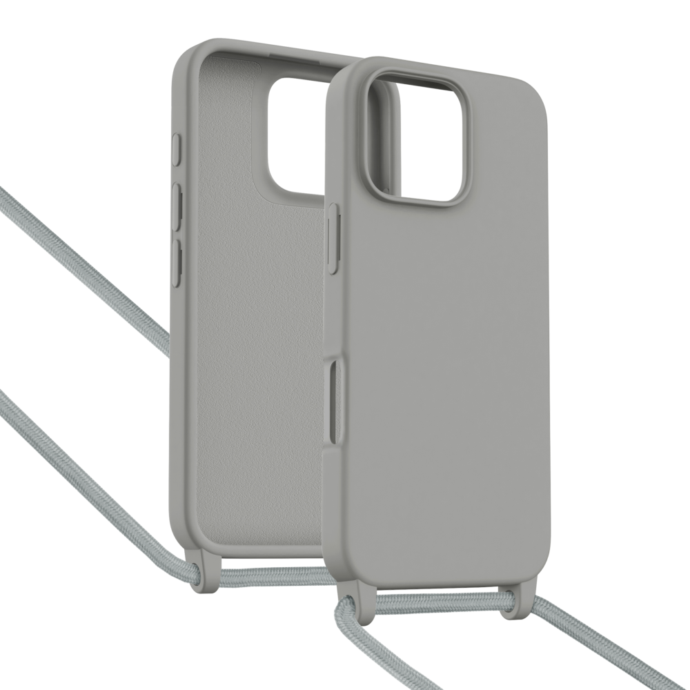 ShieldCase ShieldCase Coque iPhone 16 Pro Max avec cordon pour téléphone (gris) ShieldCase ShieldCase Coque iPhone 16 Pro Max avec cordon pour téléphone (gris)