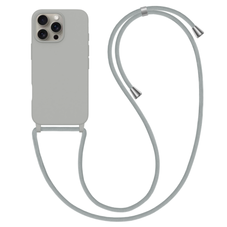 ShieldCase ShieldCase Coque iPhone 16 Pro Max avec cordon pour téléphone (gris) ShieldCase ShieldCase Coque iPhone 16 Pro Max avec cordon pour téléphone (gris)