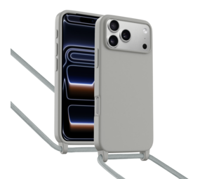 ShieldCase Coque iPhone 17 Pro Max avec cordon pour téléphone (gris)
