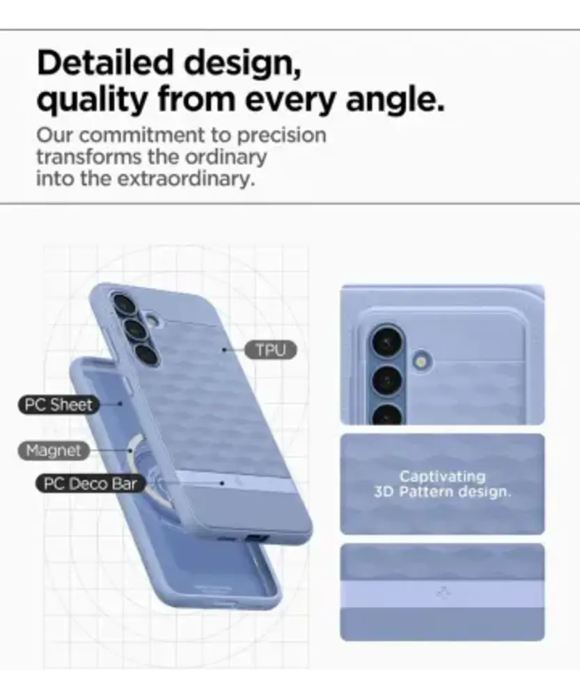 Spigen Spigen Samsung Galaxy S25 Parallax MagFit Coque (Violet)