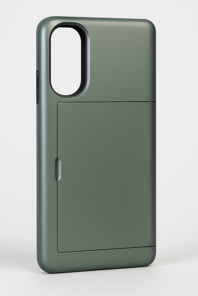 ShieldCaseÂ® ShieldCase Coque Samsung Galaxy S25 Edge avec porte-cartes et slider (vert foncé)