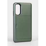 ShieldCaseÂ® Coque Samsung Galaxy S25 Edge avec porte-cartes et slider (vert foncé)