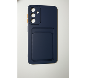 ShieldCaseÂ® Coque en silicone Samsung Galaxy A16 avec porte-cartes (bleu foncé)