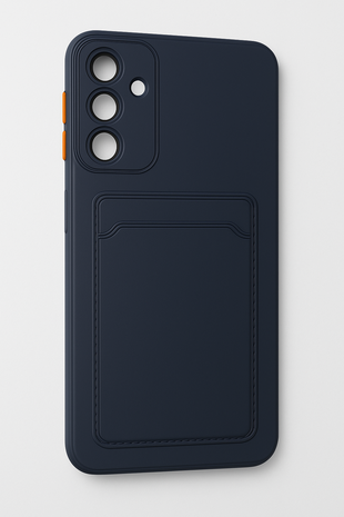 ShieldCase ShieldCase Coque en silicone Samsung Galaxy A16 avec porte-cartes (bleu foncé)